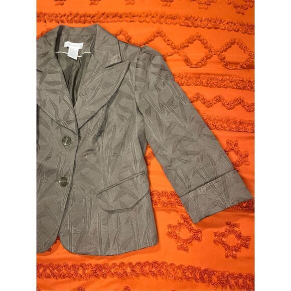 Worthington jacket.pockets.cuffs.green.lined .buttons .shoulder pads.sz 12. See. - Picture 14 of 16